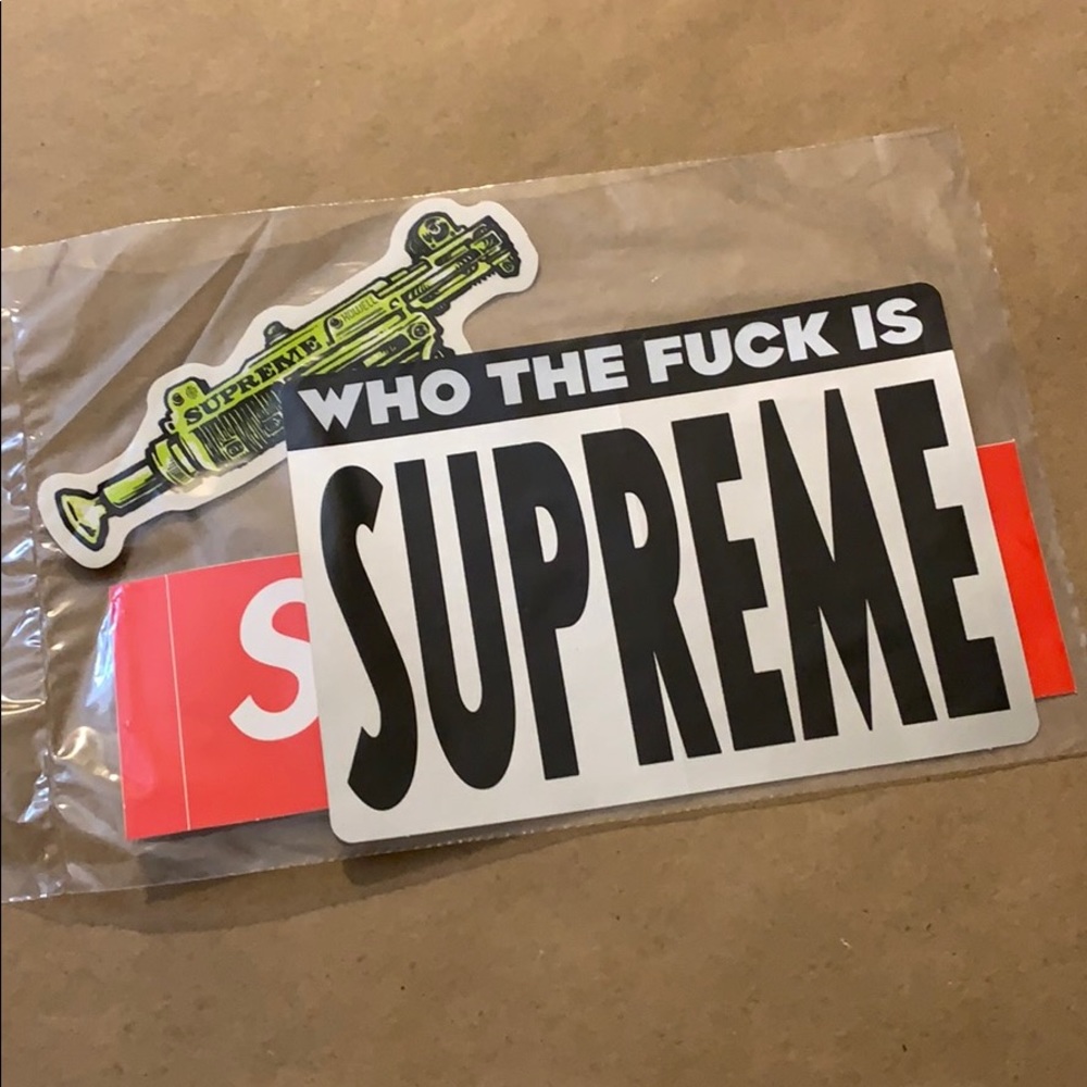 Authentic Supreme sticker 3 pack